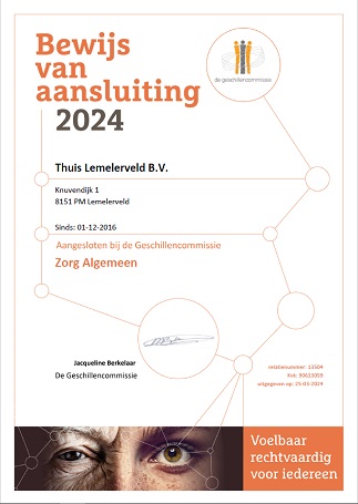 Aansluitbewijs ZGA 